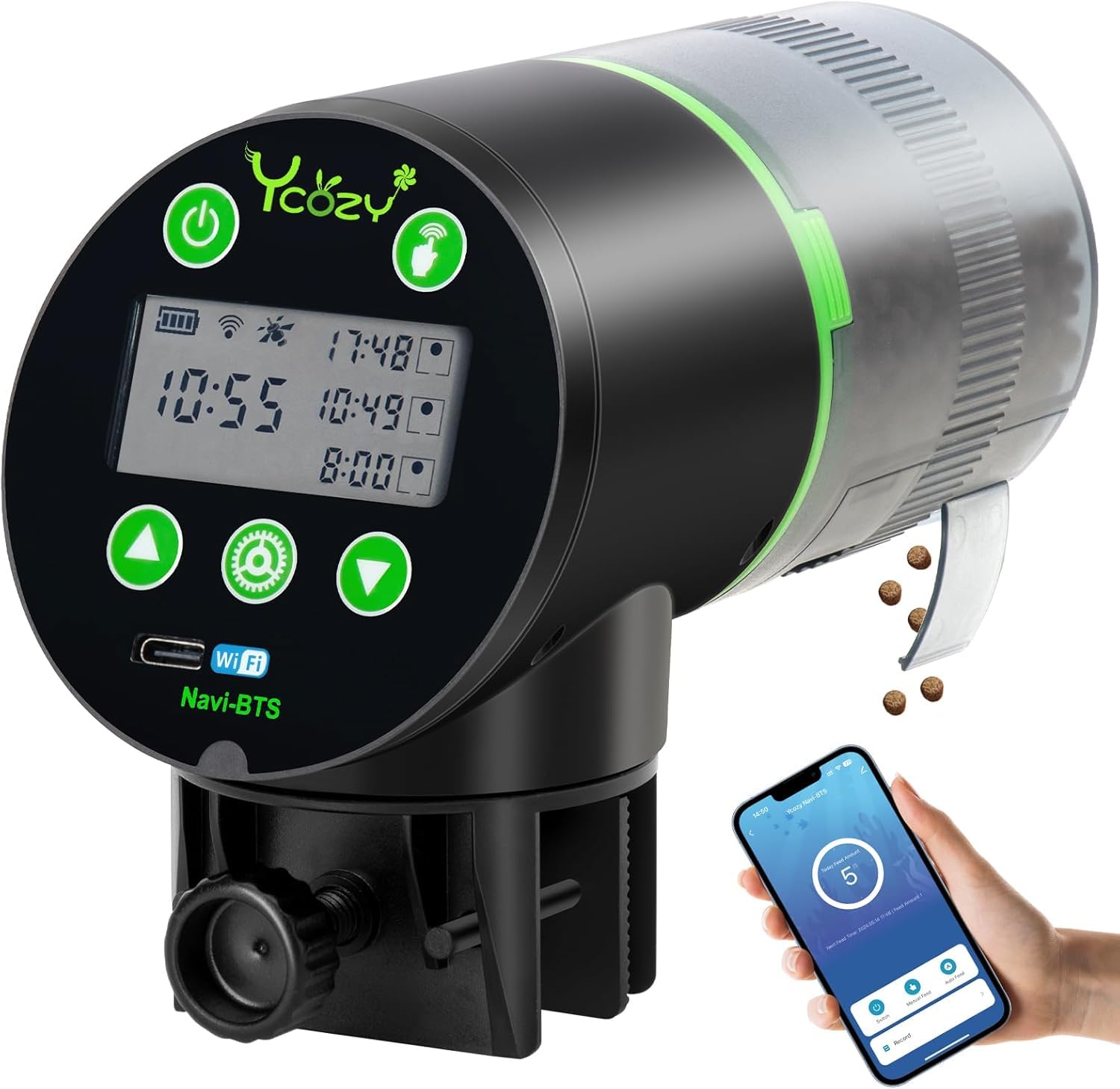 Ycozy WiFi Automatic Fish Feeder with Remote App Control