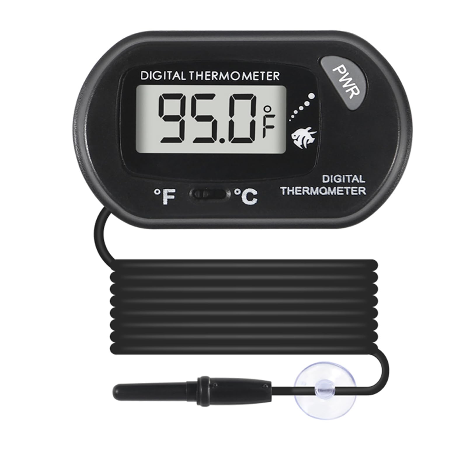 5Pcs Digital Aquarium Thermometer with Water-Resistant Sensor Probe