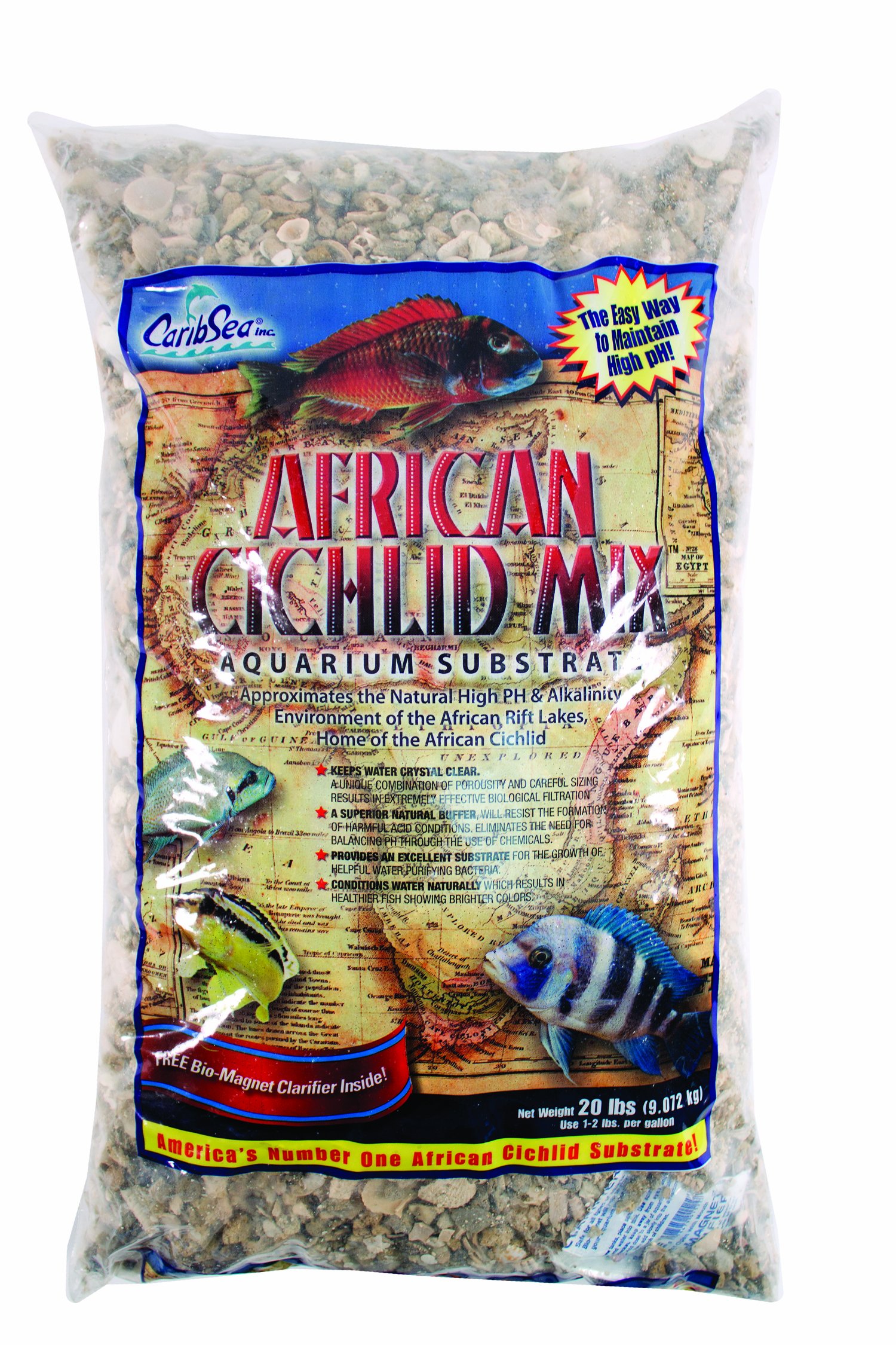 Carib Sea 20-Pound African Ivory Coast Sand for Aquarium