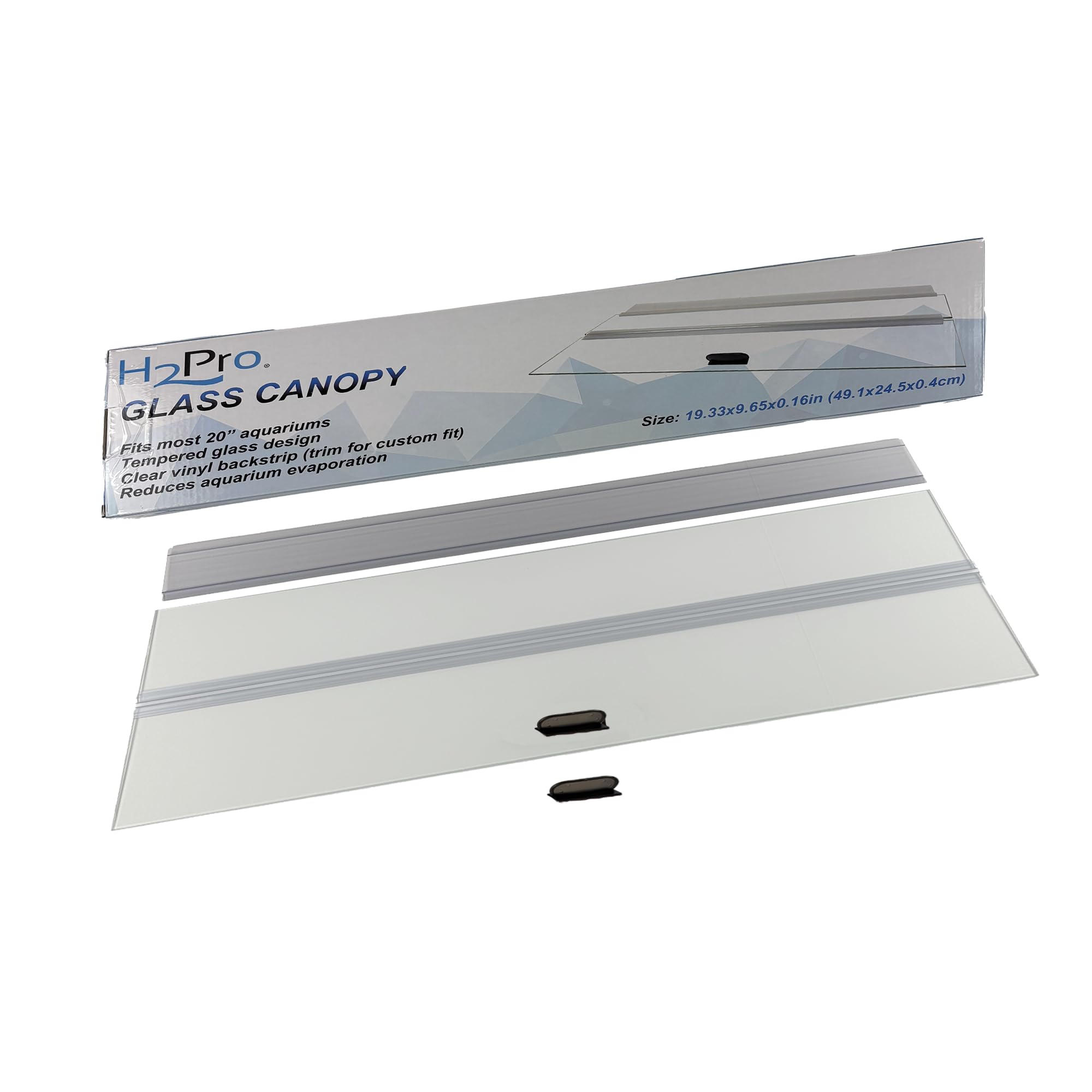 H2Pro Glass Canopy Lid for 20-Gallon Aquariums