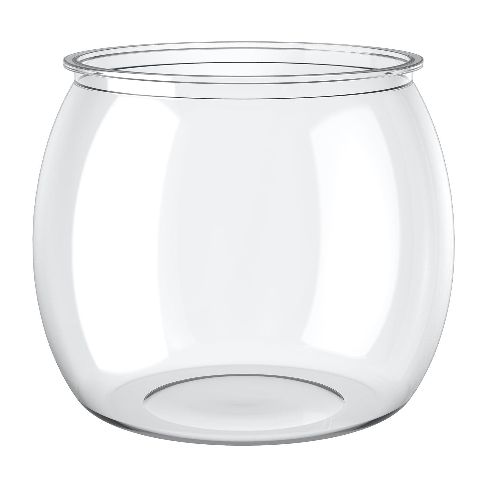 Pawfly Unbreakable 0.5 Gallon Mini Plastic Fish Bowl