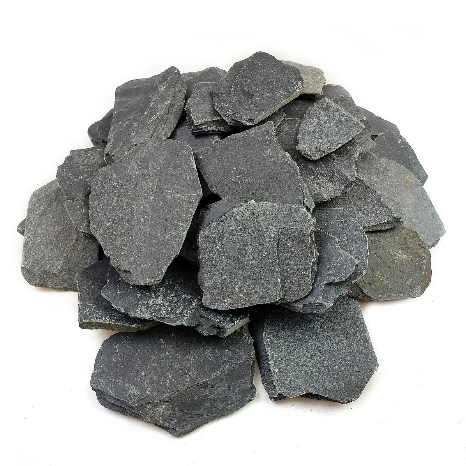 YISZM Natural Slate Rocks for Aquariums and Terrariums