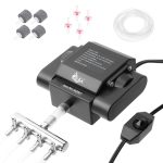 AQQA Adjustable Air Pump for Aquariums and Ponds