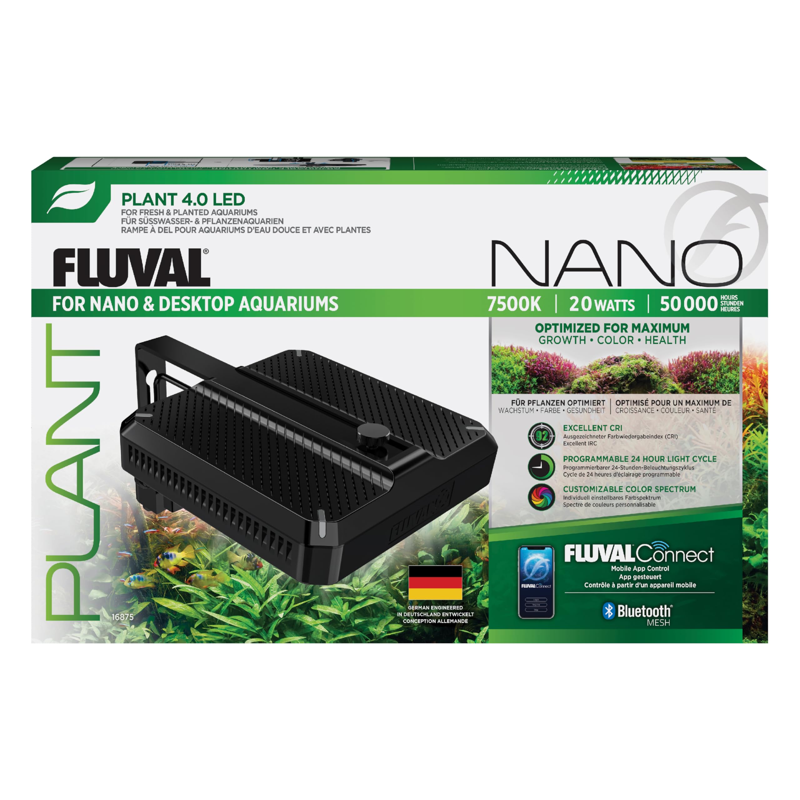Fluval LED Nano Plant 4.0, 20W Lighting Solution