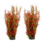 Kathson Realistic Tall Plastic Aquarium Plants – 21.7 Inches