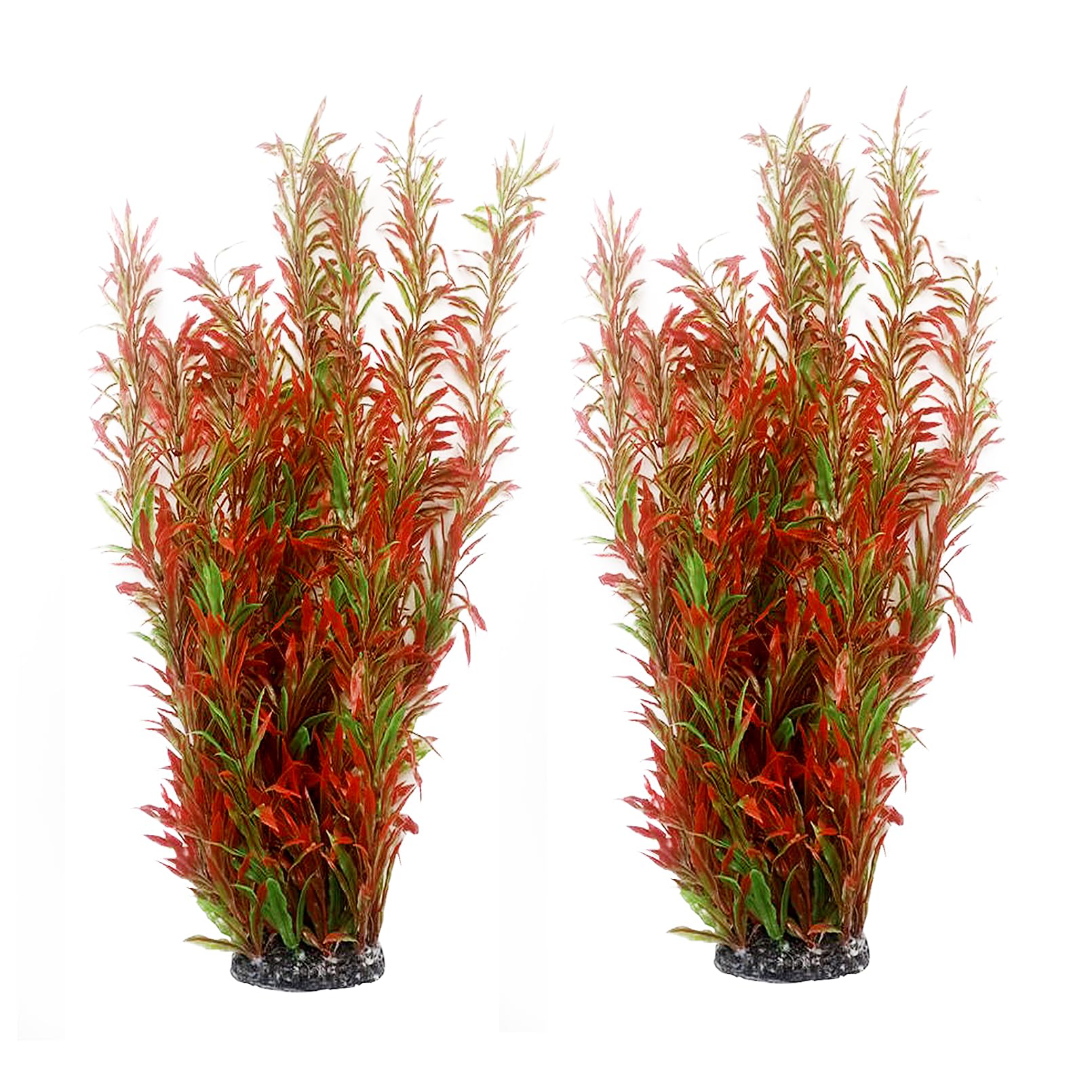 Kathson Realistic Tall Plastic Aquarium Plants – 21.7 Inches