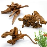 Natural Driftwood: 3PCS 8″ Decor for Aquariums & Reptiles