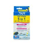 API 5-in-1 Aquarium Test Strips for Freshwater and Saltwater
