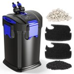 Fishkeeper 581GPH Self-Priming Canister Filter for Aquariums