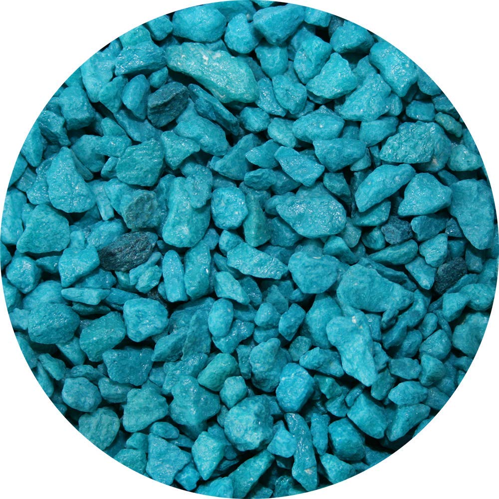 Spectrastone Turquoise Gravel for Freshwater Aquariums, 5 Pounds