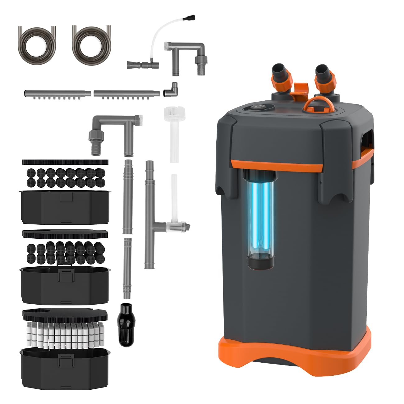 CY‑650 Ultra-Quiet External Canister Filter for Aquariums
