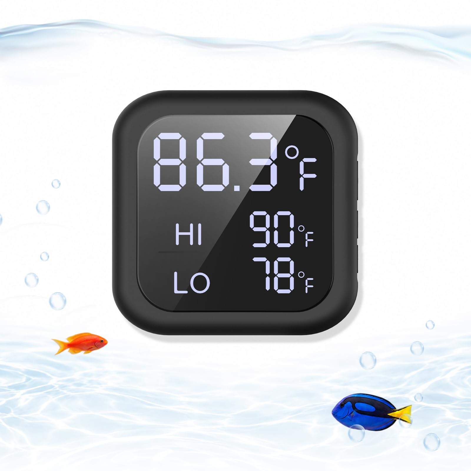 Aquarium Thermometer Pro: ±0.9°F Digital with Alarm & LED