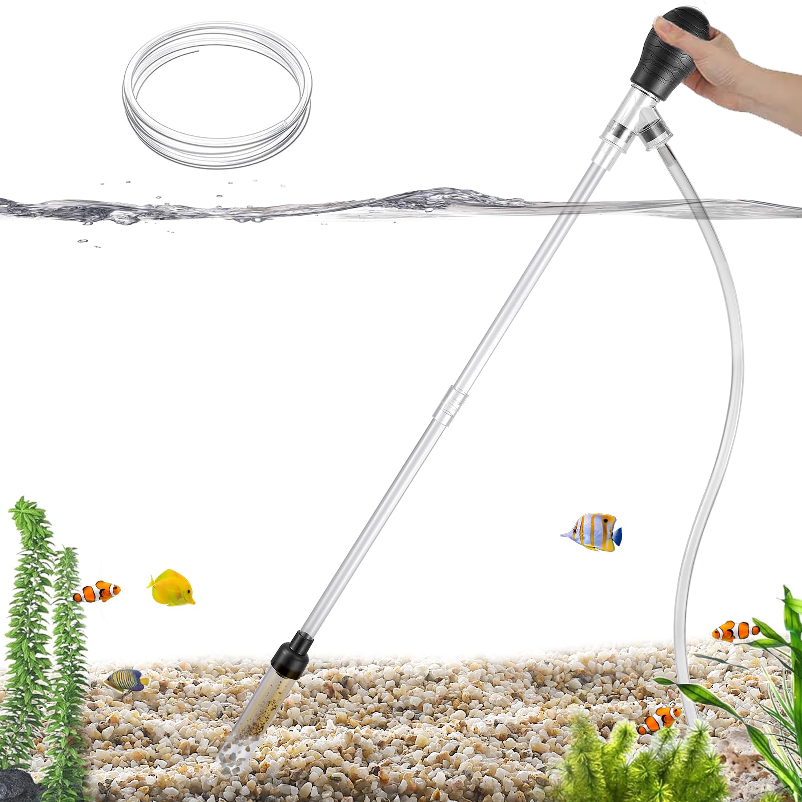 Carefree Fish Aquarium Gravel Vacuum and Water Changer