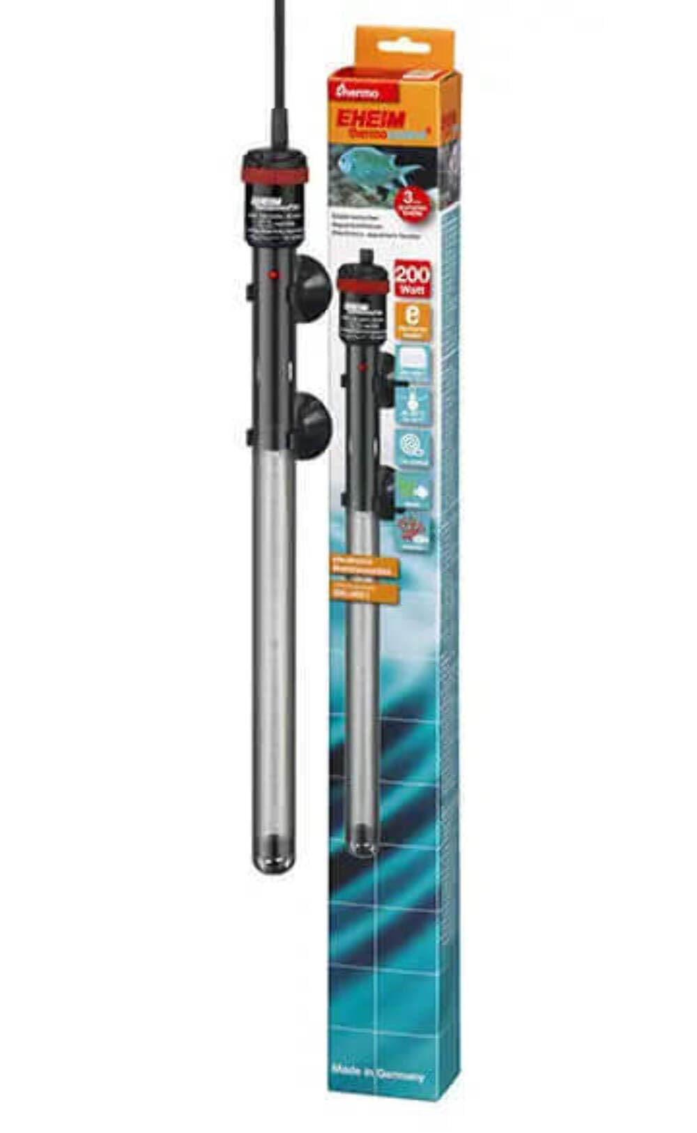 Eheim Thermocontrol e200 200W Heater, Black, Model AEH3637090
