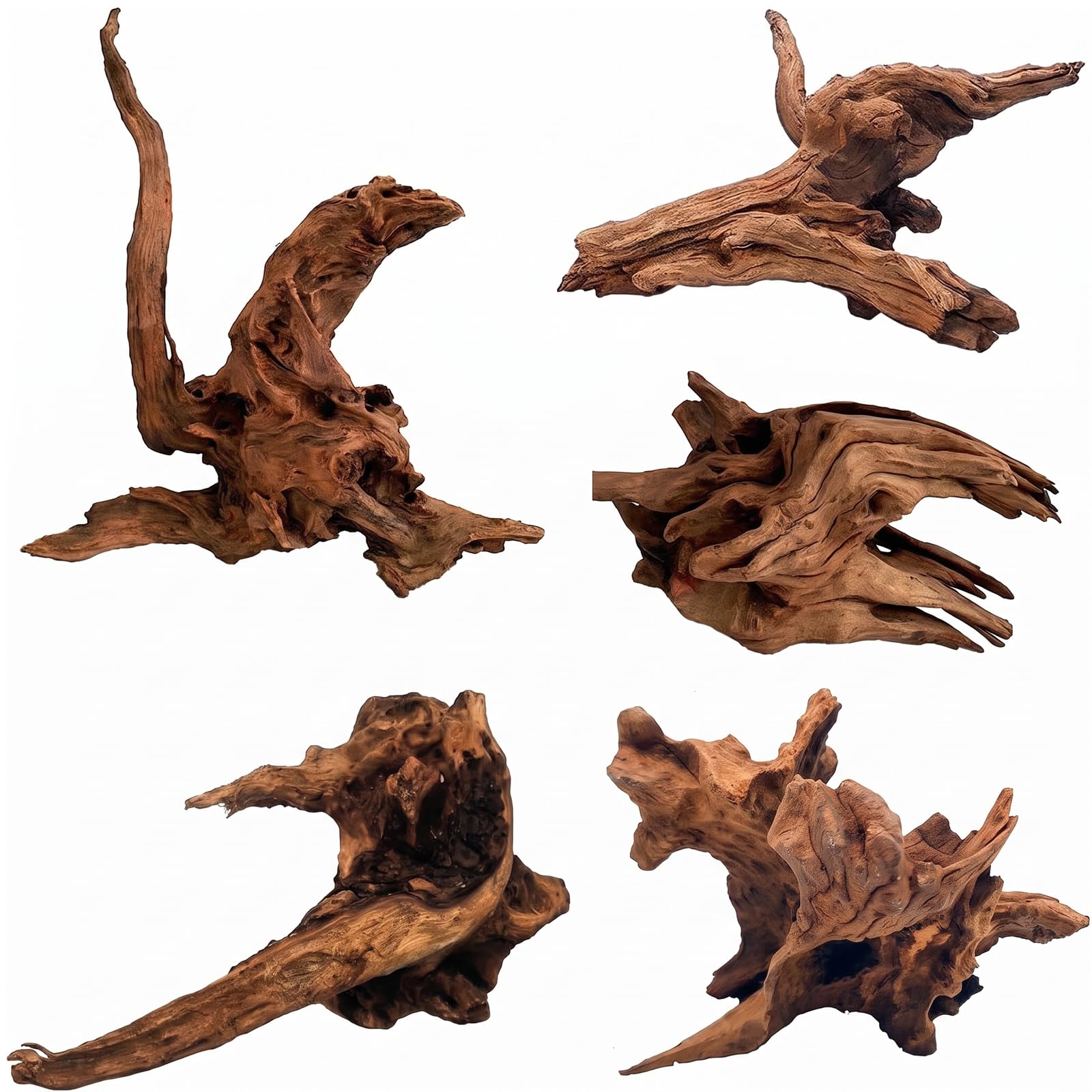 Hamiledyi 5PCS Driftwood Branches for Betta Fish Tank Decor