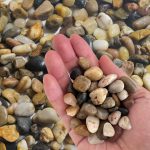 OUPENG Polished Gravel Mixed Color Stones, 5 Pounds