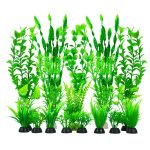 shwmygengin 18pcs Artificial Aquarium Plants for Fish Tanks